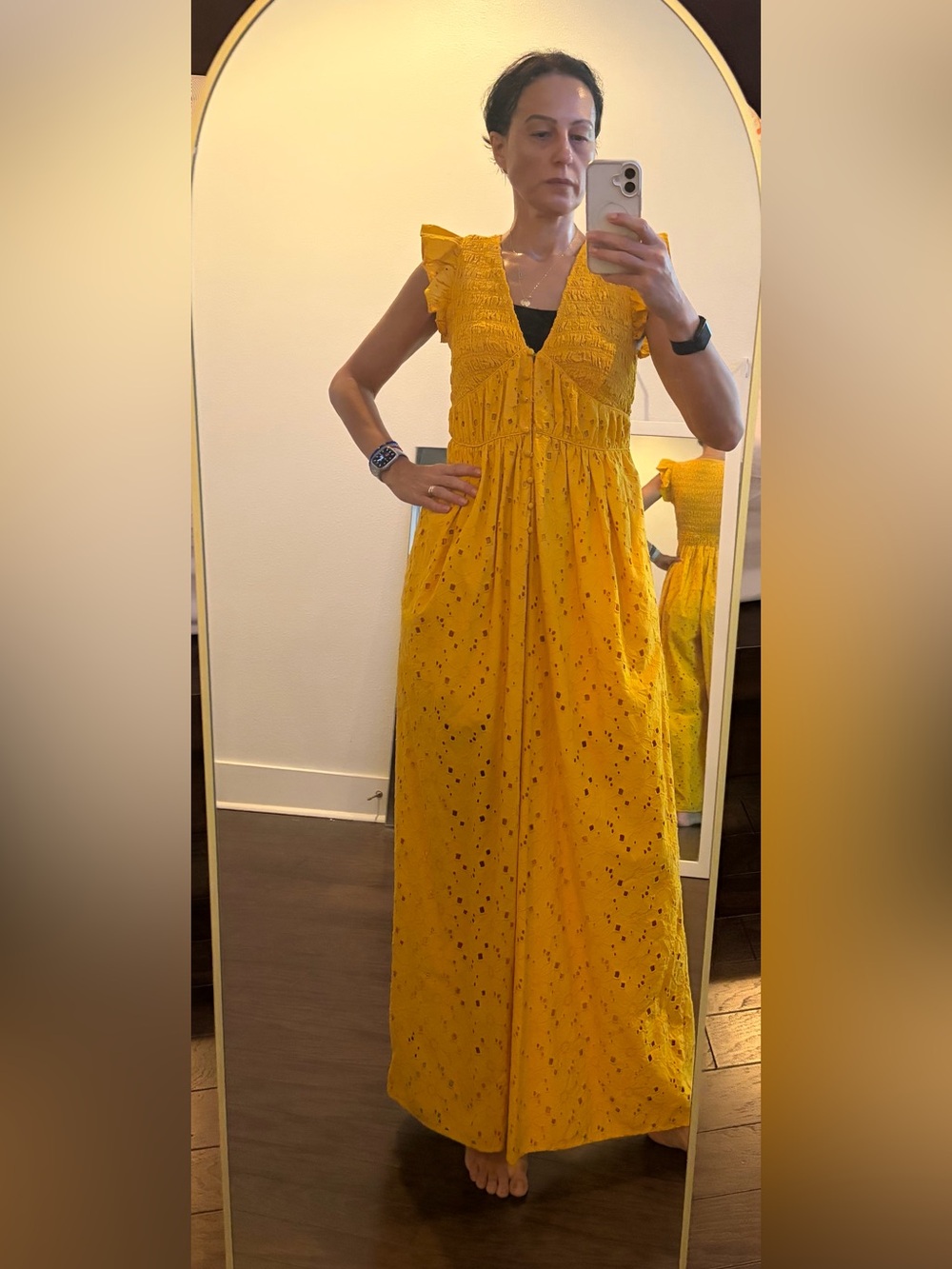 Anthropology Women’s Yellow jumpsuit